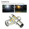 Powerful 2PCS Bulbs Dual Color LED Bulb Canbus Car Turn Signal Lamp
