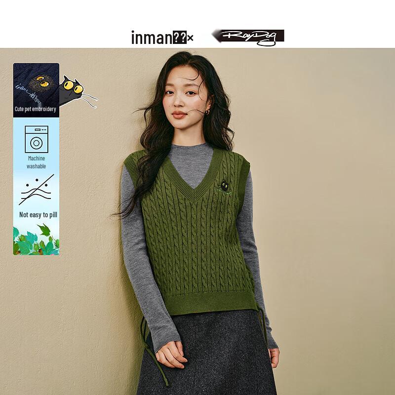 

INMAN 2025 Зимний жилет крупной вязки в коллаборации с Мирэй M