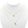 Women's Sexy Star Moon Double-Layer Vertical Drop Bar Pendant Charm Necklace