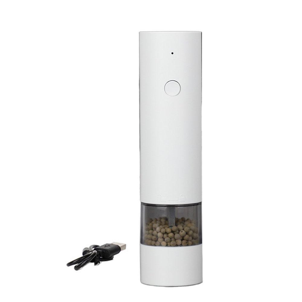 

Large Capacity Electric Spices Grinder Ceramic Core Grinding Bottle Auto Salt Mills Sea Salt білий