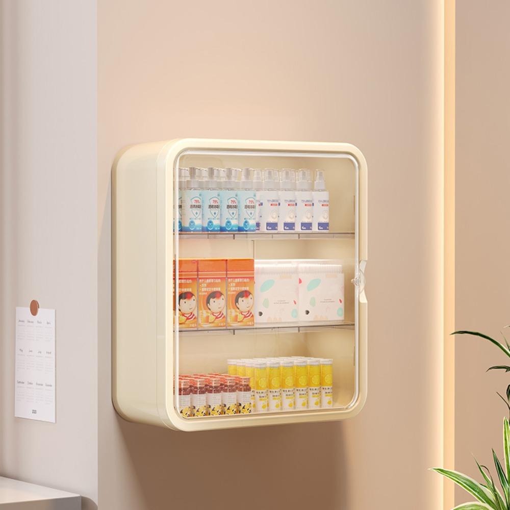 No Punching Installation Wall Hanging Medical Cabinet Multi-layer Storage Box  Household Storage