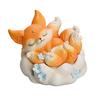 Nine-tailed Fox Incense Burner Decoration Chinese Style Vintage Fox Resin Incense Holder Home Office Desktop Ornament