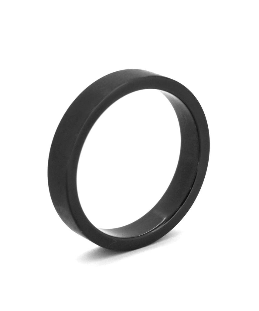 Lionheart Duo Ring, Enviro Surgical Stainless Steel, Men's, Black, Size 15
