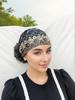 Elegant Mesh Embroidery Cap - Stylish, Breathable Head Wrap for Women, 2024 Spring/Summer, Perfect for Updos & Covering White Hair