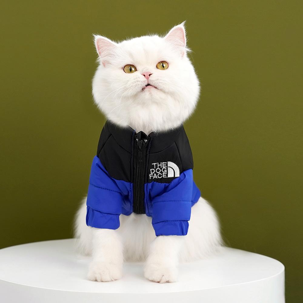Pet Dog Cat Clothes Autumn and Winter Warm Cotton Coat Down Jacket Teddy Large, Medium and Small Dog Supplies