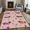 Free shipping! "Playful Dachshund Pattern Rug for Living Rooms" carpet for home sofa bedroom, gift