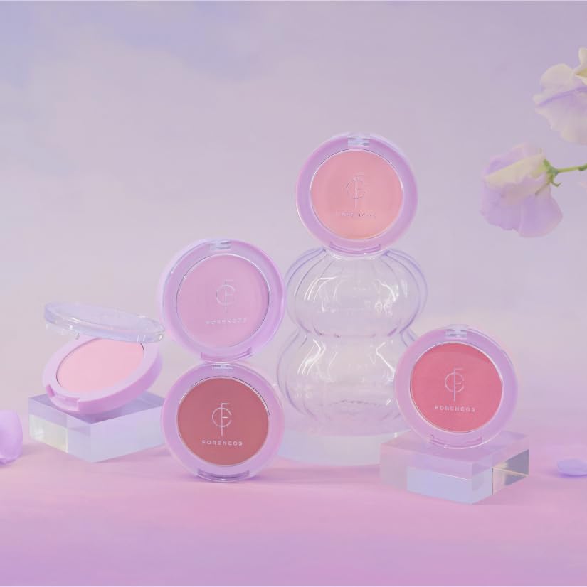FORENCOS Pure Blusher Cheek 02 Orange 5g [Official Japan]