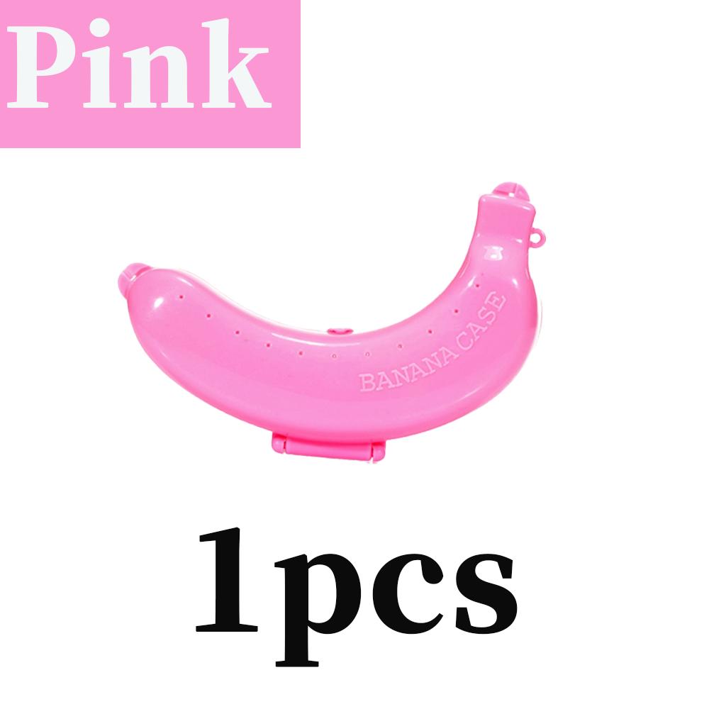 1-3pcs Banana Save Case Box Portable Flexible Keep Fresh Travel Outdoor Picnic Banana Shape Creative Plastic Fruit Storage Case