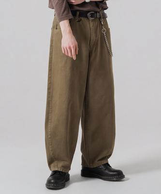 JEMUT Curve Washed Pants Khaki Beige Mmlp2693