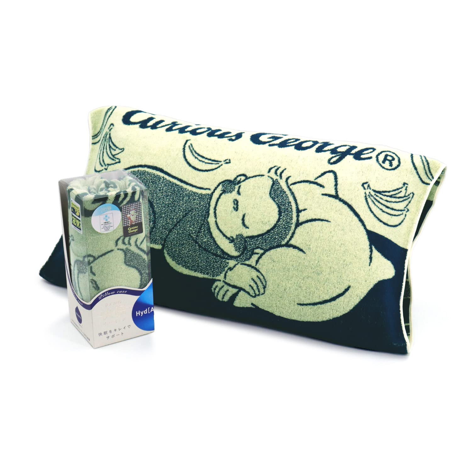 

Curious George Pose Stretchable Pillowcase with Hydro Silver Titanium and Y Coating, Anti-odor Antibacterial, 68-8507300