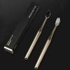 Luxury Soft Toothbrush Men Women Adult Tooth Brush Gold Silver Dental Brushes Elegance Gentle Toothbrushes Drop Shipping