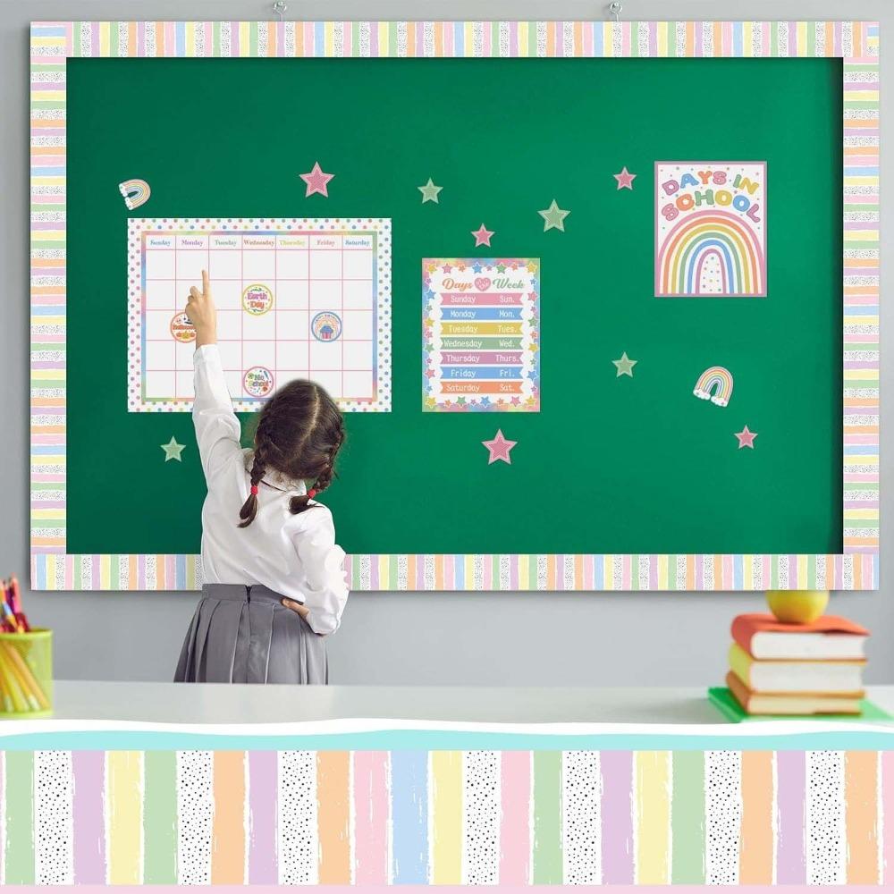7.6cm x 18M Chalkboard Bulletin Board Border Paper Border Classroom Decors  Handmade Crafts