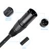 XLR Male 3 Pin To XLR Female 5 Pin Audio Cable XLR 3M To XLR 5F DMX Lighting Cable for Stage Lighting Microphone Adapter Cable