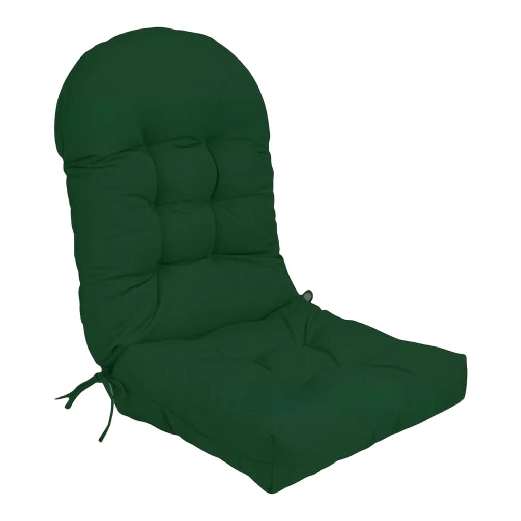 Soft Brushed Fabric Lounge Chair Cushion 110x50cm Thick Padded Seat and Backrest Cushion with Ties for Outdoor and Indoor Use