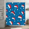 GAETU Bathroom Curtain Christmas Santa Claus Holiday Festive Shower Curtain Waterproof Modern Decor Xmas Pattern Home Textile