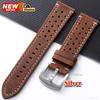 18/19/21/24mm 20/22mm Perforated Breathable Watch Strap for Seiko Bracelet for Rolex Band Smartwatch Leather Men Women Wristband