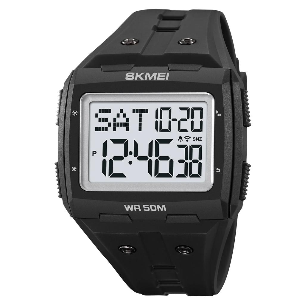 SKMEI 2186 hombre Countdown Sport Watches Mens 5Bar Waterproof Back Light Stopwatch Digital Wristwatch For Male Alarm reloj