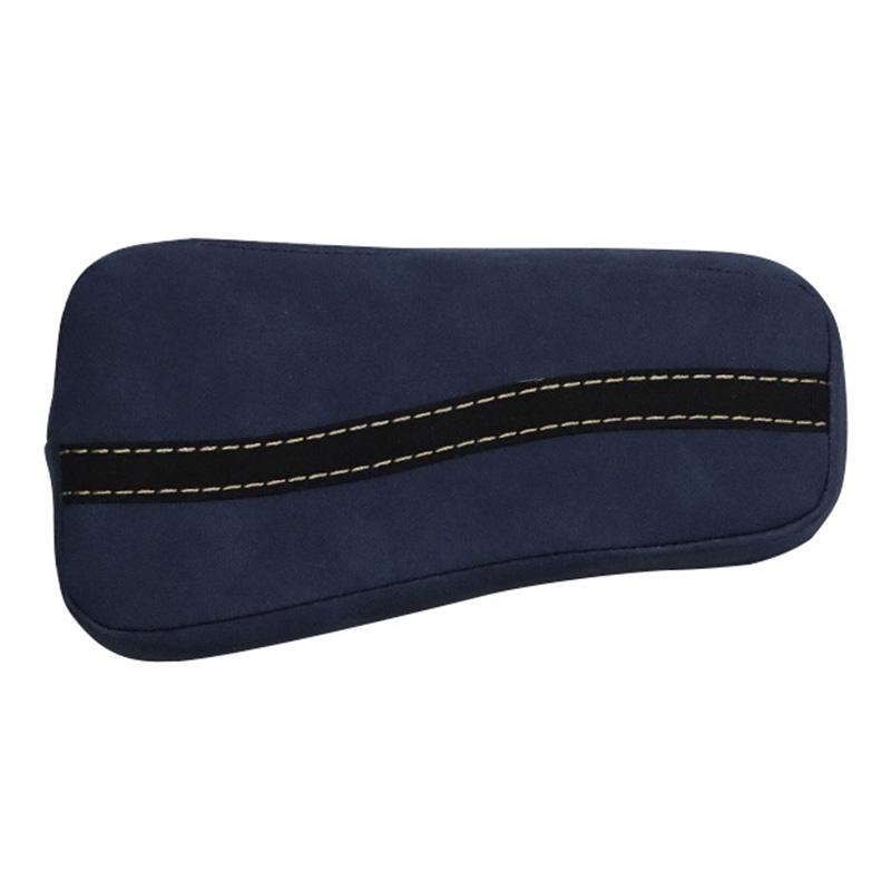 1Pcs Durable Suede Car Armrest Leg Cushion Memory Foam Knee Crash Pad Thigh Support Pillow Universal Auto Accessories