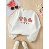 Kids Crewneck Sweatshirt,Fun "Cute Capybara Hearts" Pattern,Daily Casual Top for Spring & Autumn
