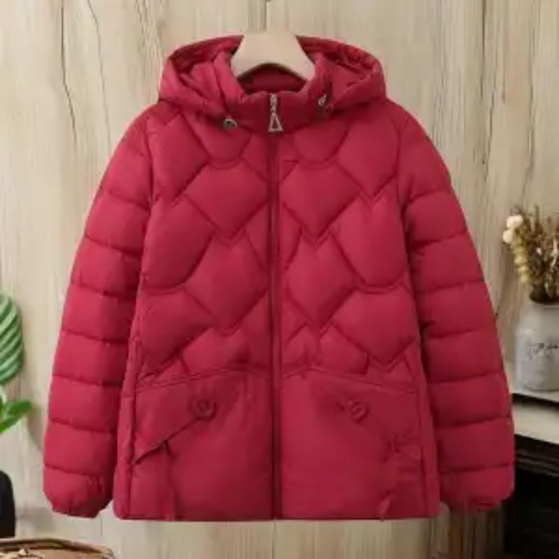 Mom Short Padded Coat Petite Middle Aged Women Autumn Winter Jacket Polyester Warm Cotton Clothing