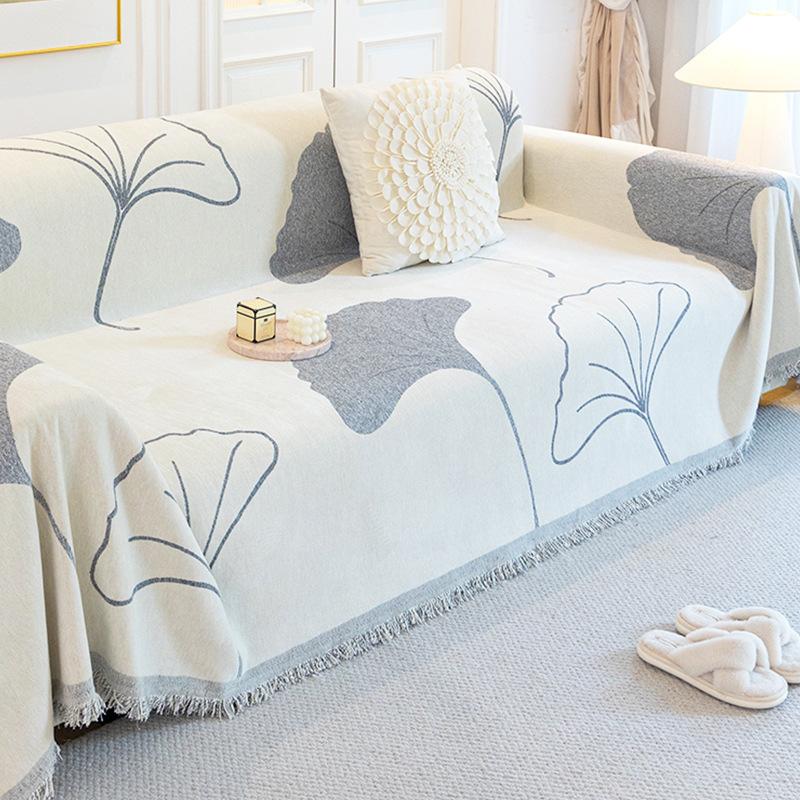 Half Plush Sofa Towel Autumn and Winter Modern Simple Light Luxury High-end Sense Cover All-inclusive Cover Cloth Blanket Seat Cushion