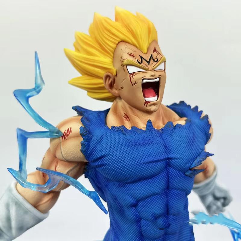 27cm Dragon Ball Z Majin Vegeta Figurka Anime Samozniszczenie Super Saiyan Figurki Akcji PVC Statua Figurka Model Zabawki Prezent