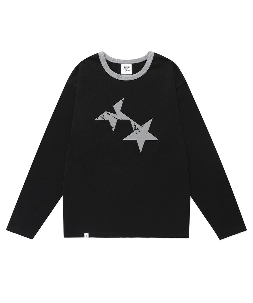 CAVISH Twin Star Ringer Ls Tee Black(Cv2Ffut577A)