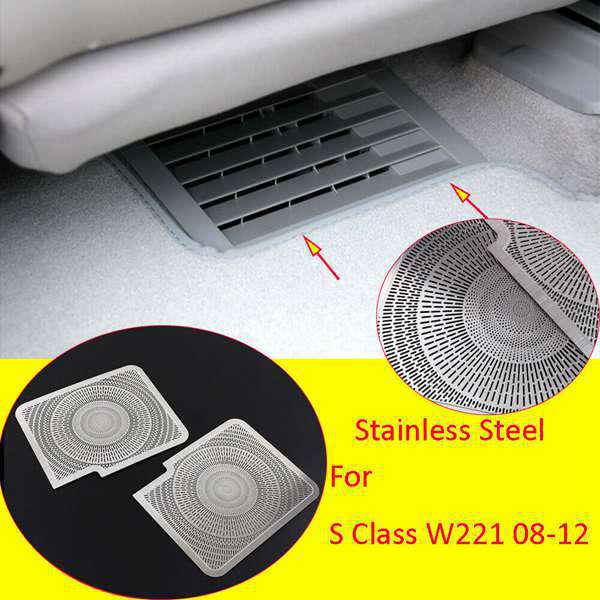 

Stainless Steel Under-Seat Air Vent Cover for 08-12 Mercedes S-Class W221 Original