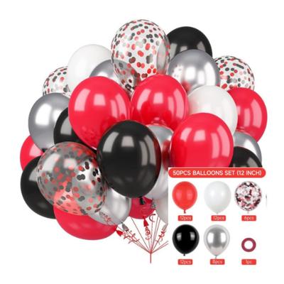 50 Pezzi Palloncini in Lattice Rosa Caldo, Set di Palloncini Rosa, per Ragazze Donne Baby Shower Principessa Matrimonio Decorazione Festa di Compleanno