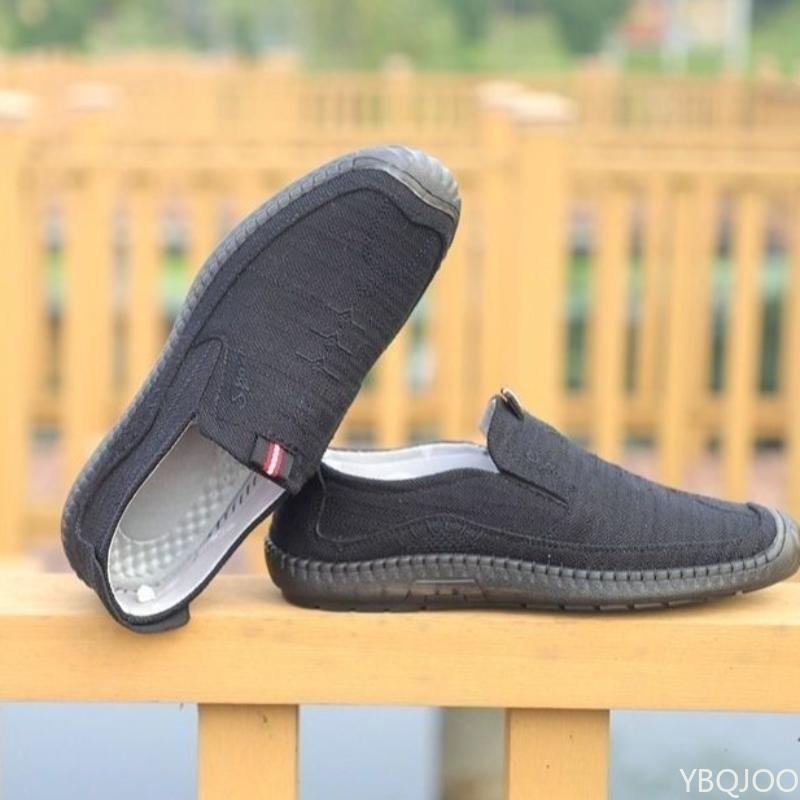 New Men's Cloth Shoes Breathable Comfortable Linen Footwear Trendy Versatile Flats Casual Lightweight Male Shoes Homme Zapatos