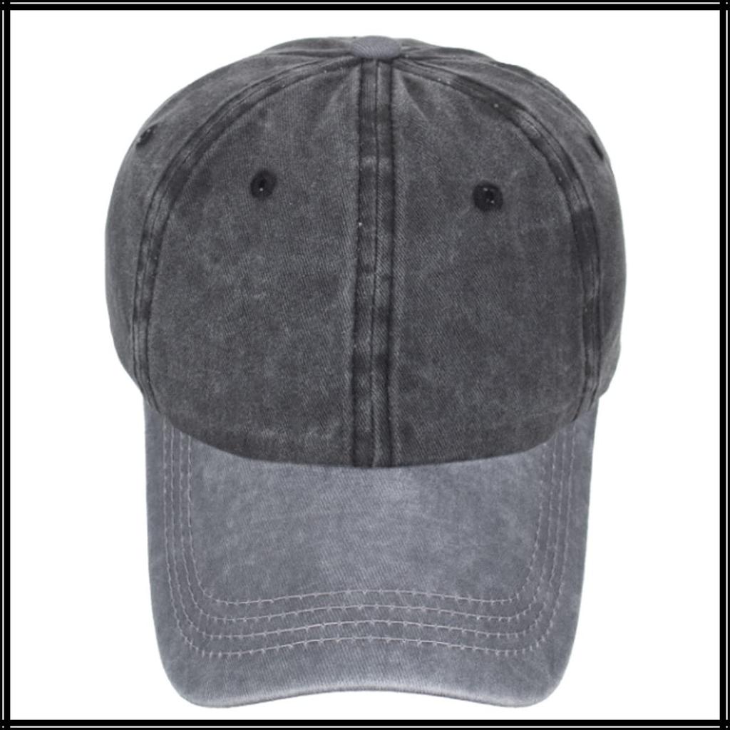 CA676 [White Fang] Cap, Plain, Hat, Sports, Running, Outdoor, Women, Men, (Gray Khaki)