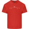 Mountain ECG Trekking Hiking Climbing Pulse Unisexs Light Cotton TShirt