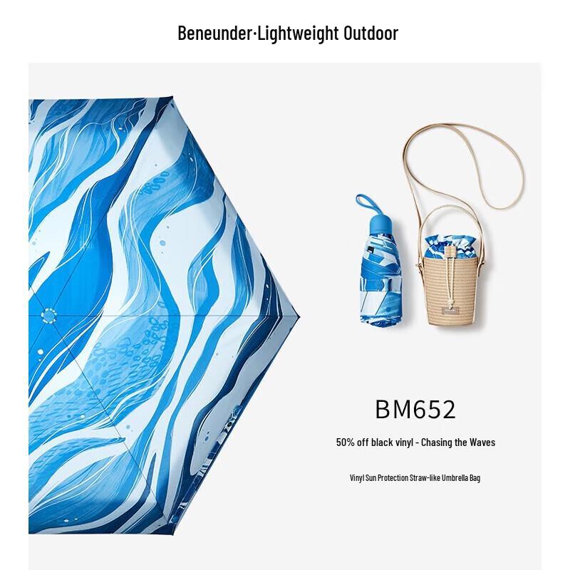 Beneunder 5-Fold UV Sun & Rain Umbrella