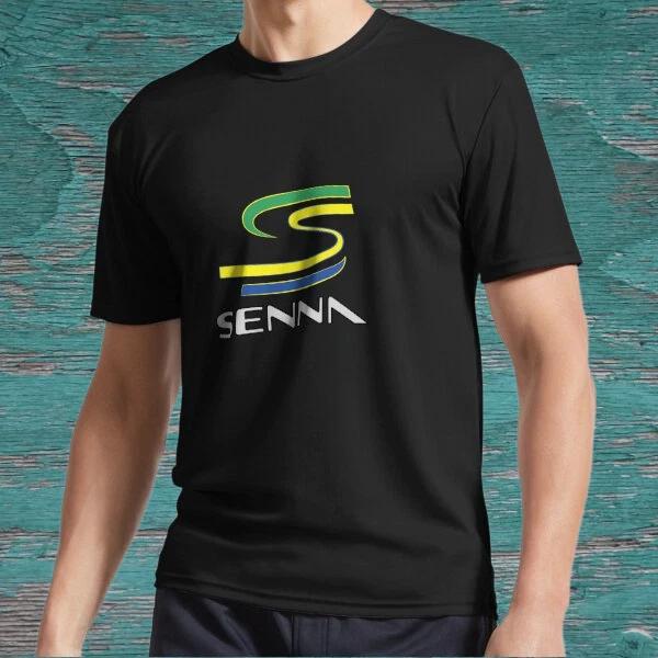 

New Senna Brazil logo Active T-Shirt Logo American T-Shirt Funny Size S to 5XL S