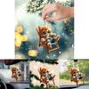 Chat Cartoon Décoration de Voiture Suspendue en Acrylique Enchanteresse Idéale Pour la Maison et le Style de Sac