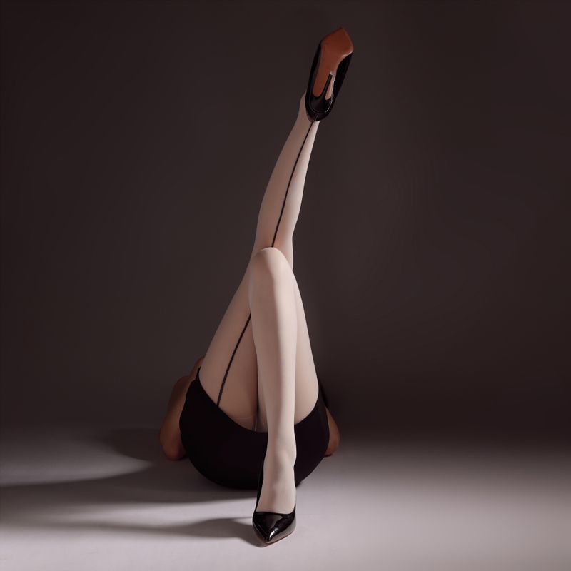 

Экспорт Чулки больших размеров Европейские и американские Задняя вертикальная линия больших размеров Удлиненная креветочная линия Сексуальные ультратонкие колготки Сексуальный матовый черный шелк White Rear vertical bar (60.00 kg-120.00 kg