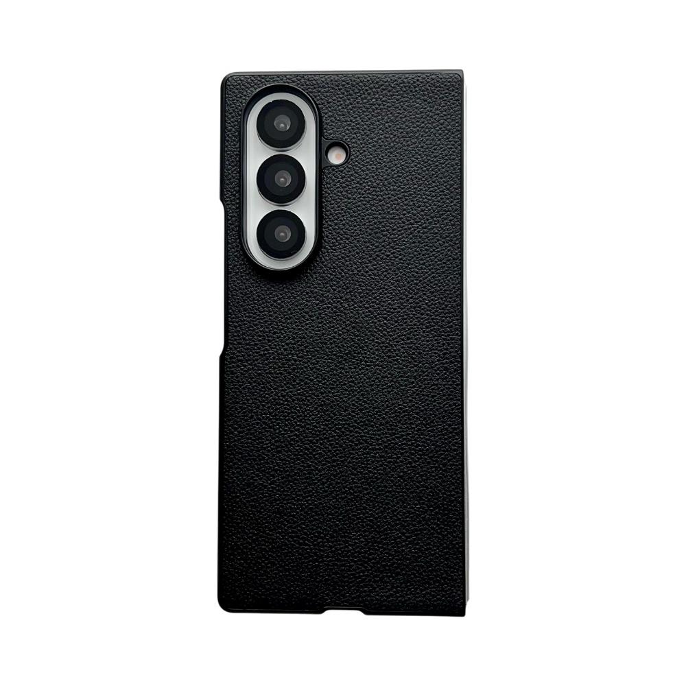 Custodia Business 2-in-1 in Pelle di Coccodrillo con Texture in Fibra di Carbonio per Samsung Galaxy Z Fold 7 6 5 4 3 Copertura Protettiva Anti-Caduta Funda