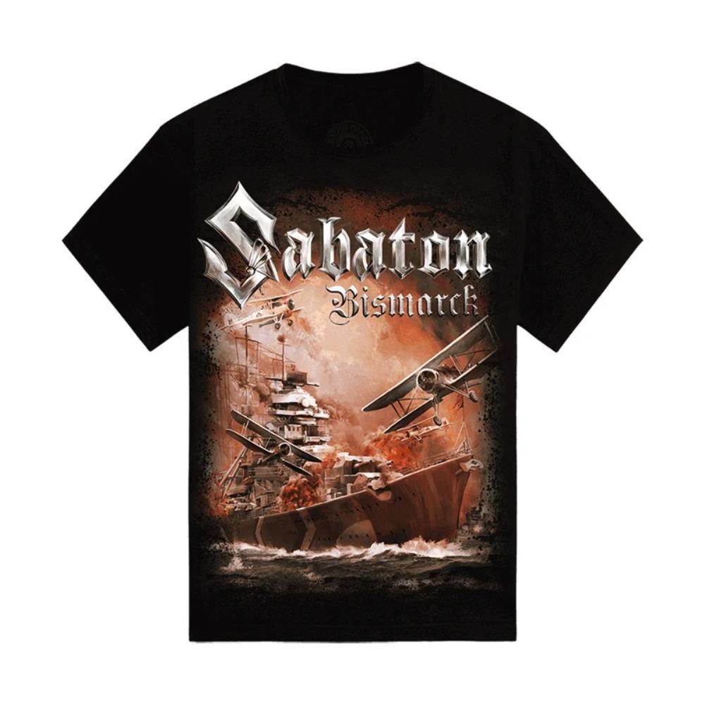

Sabaton Legends Double Sided Graphic Print Heavy Metal Band T-Shirt S