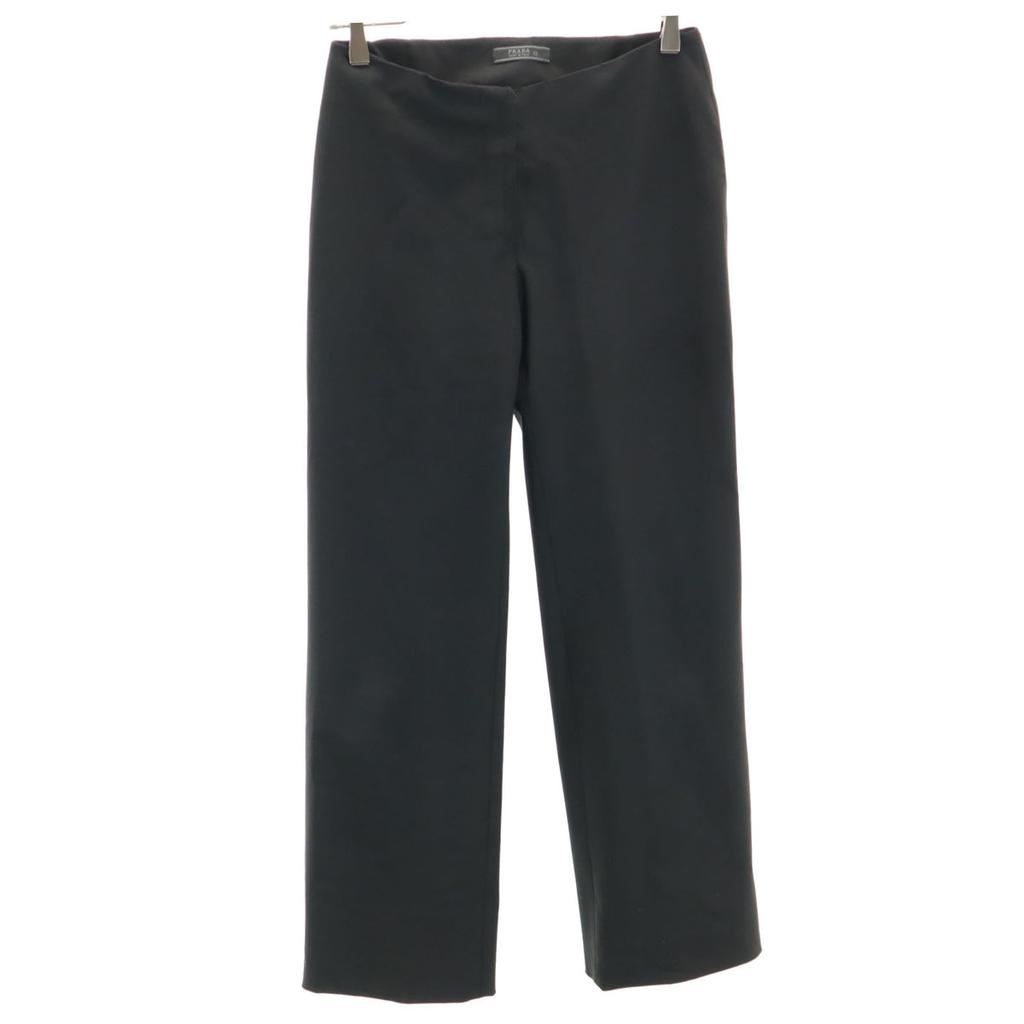 PRADA made in Italy Nylon pants 42 black Women Used