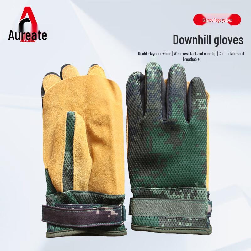 Aoruid Outdoor Rappelling & Climbing Full Finger Gloves