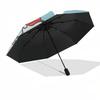 1pc Outdoor Umbrella with BT21 Characters - Automatic Opening/Closing, Portable 3-Fold Design, 8-Rib Iron Frame, Perfect Gift for Fans, Travelers