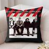 Rock U-U2 Band Music Cushion Cover Silky Short Plush Invisible Zipper Dustproof Sofa Pillow Case For Home Decor