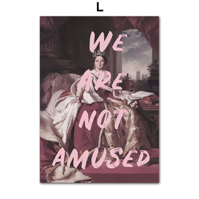 Abstract Vintage Portret Film Meisje Songteksten Muur Art Canvas Schilderij Posters En Prints Muur Foto's Voor Woonkamer Decor Geen Frame