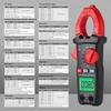 Digital Clamp Meter Multimeter Voltage Tester with Detection and LCD Backlight for Electricians AC/DC Current/Voltage, Temperature, Capacitance,