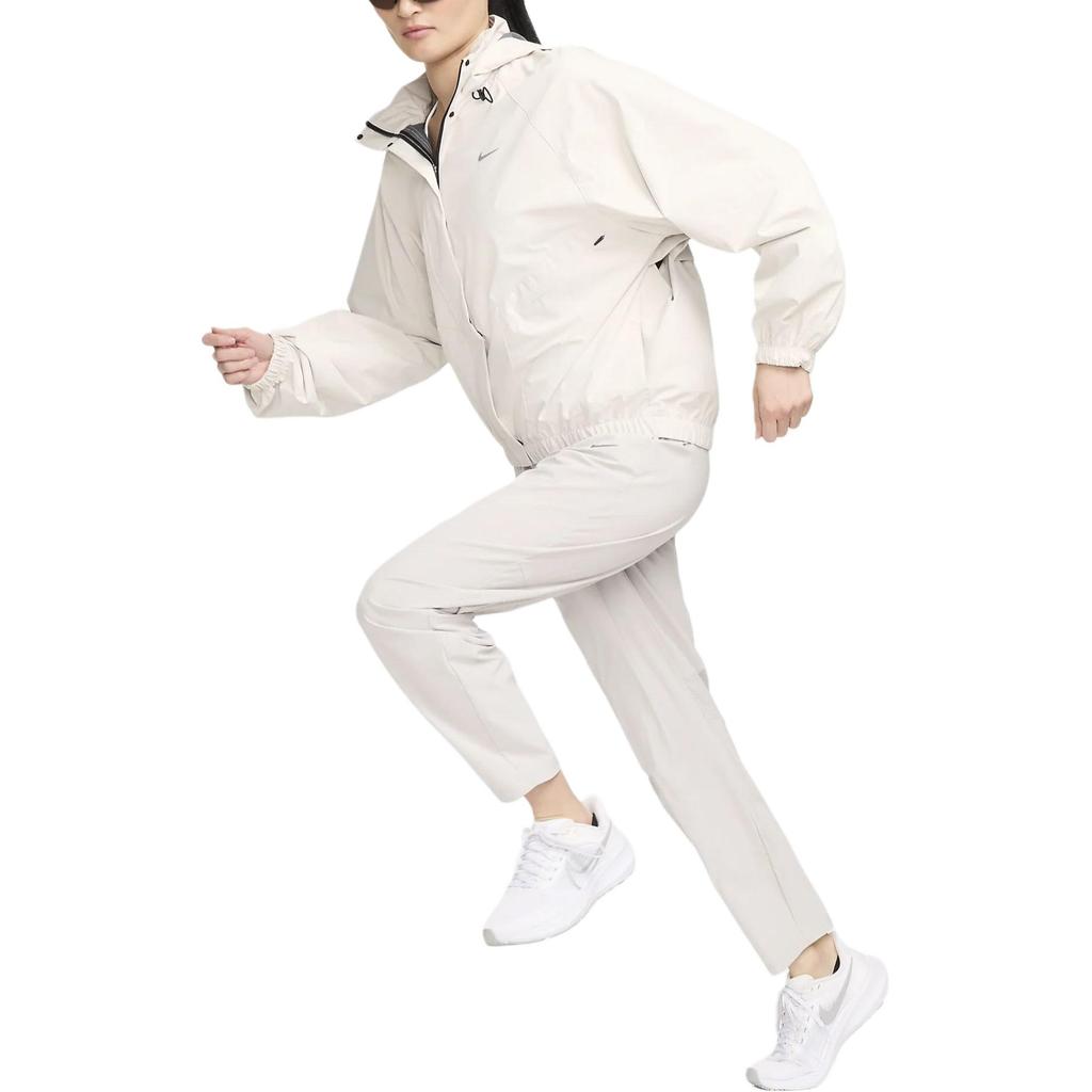 Nike Storm Fit Swift Solid Color Hooded Zip Casual Jacket Women Jackets Stone-Brown FB7493-104