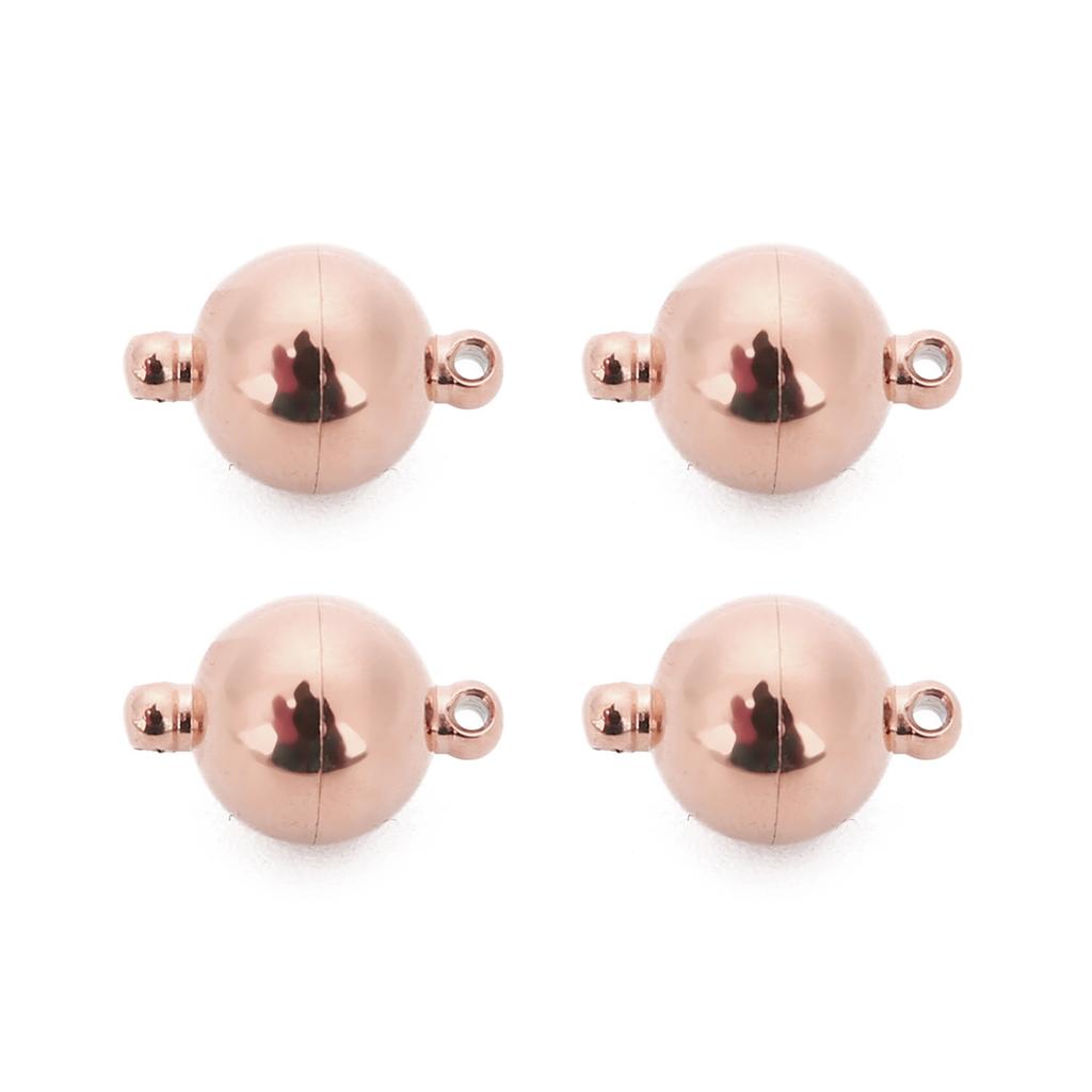 2pcs Stainless Steel Magnetic Clasps Ball Shape Strong Magnetic Buckles End Clasp Connectors For DIY Necklace Bracelets Supplies
