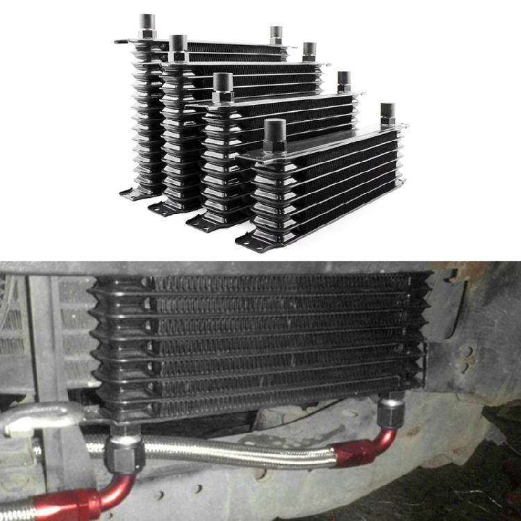 7/10/13/15 Row AN10 10AN Transmission Oil Coolers Kit Universals Engine British Radiator Oil Coolers Aluminium Black