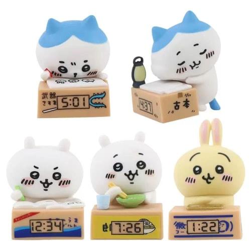 Set of 5 Rabbits, Hachiware and Chiikawa, Popular Anime Goods, Q Version Figures, Model Statues, Toys, Office, Holiday Gifts, Creative Souvenirs