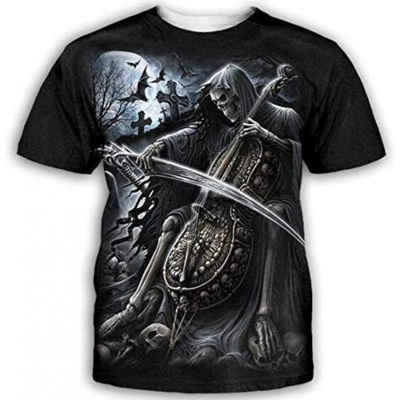 Sommer Rundhals bedrucktes Kurzarm Freizeit-Top Herren Damen T-Shirt