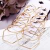Exaggerated Metal Hoop Earrings Set: 6 Pairs - Trendy, Statement Circle Hoops for Nightclub Style